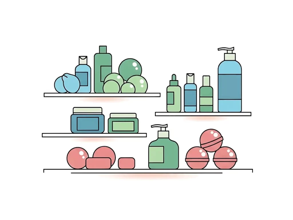 personal care products drawing